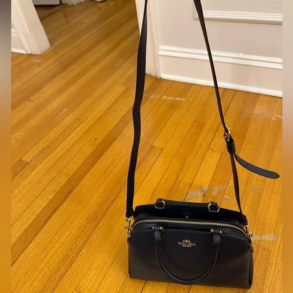 Coach dark blue medium bag - Picture 7 of 9